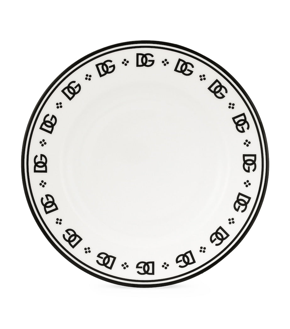 Dolce&Gabbana DG Logo Soup Plates, set of 2, 20cm - British product