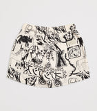 OAS graphic print swim shorts for children 4-12 years, imported from the UK