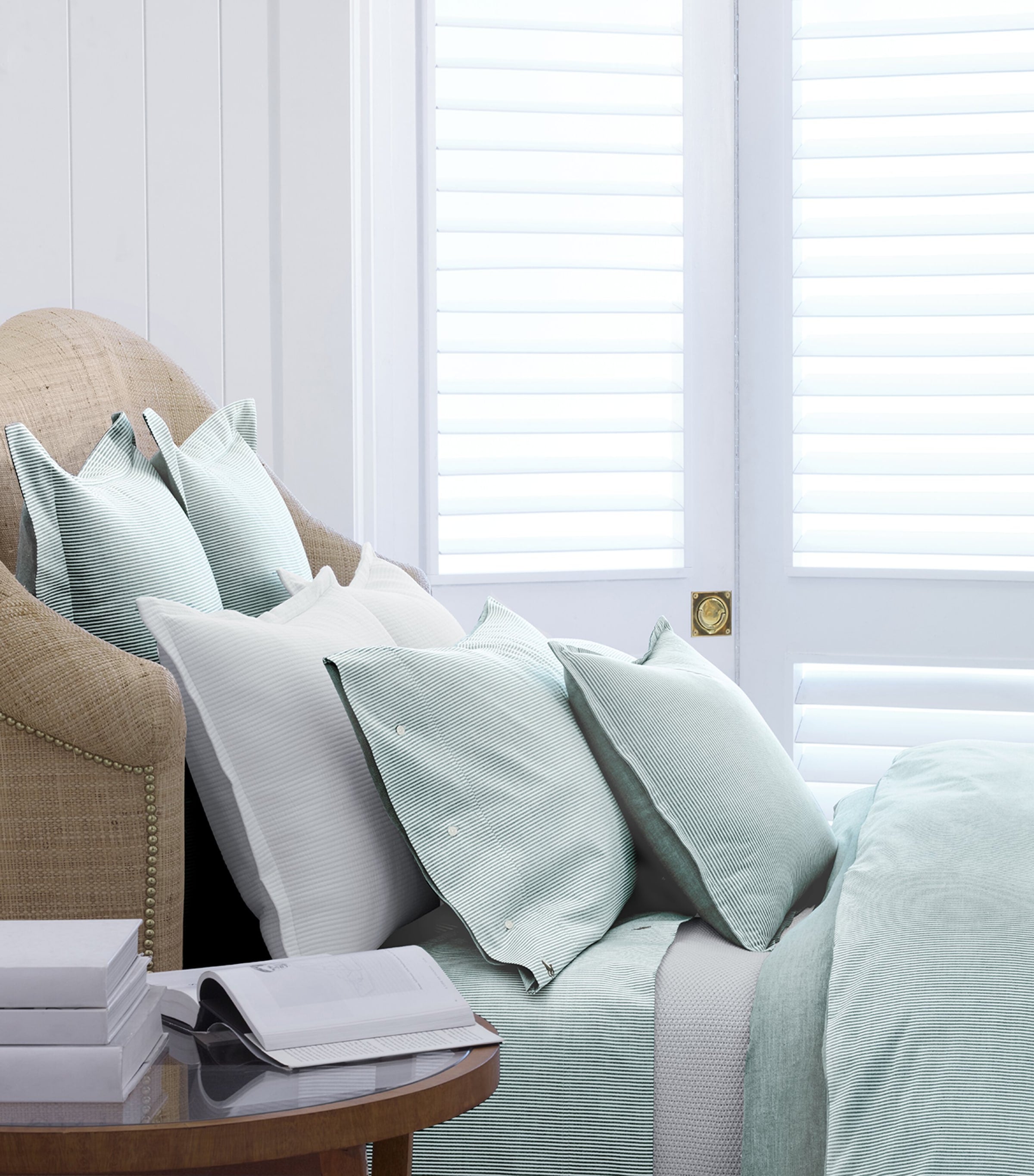 Ralph Lauren Oxford Evergreen pillowcase 65cm square, imported from the UK