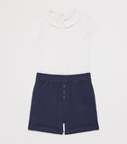 Tartine et Chocolat cotton frilled-collar bodysuit 3-36 months (British brand)