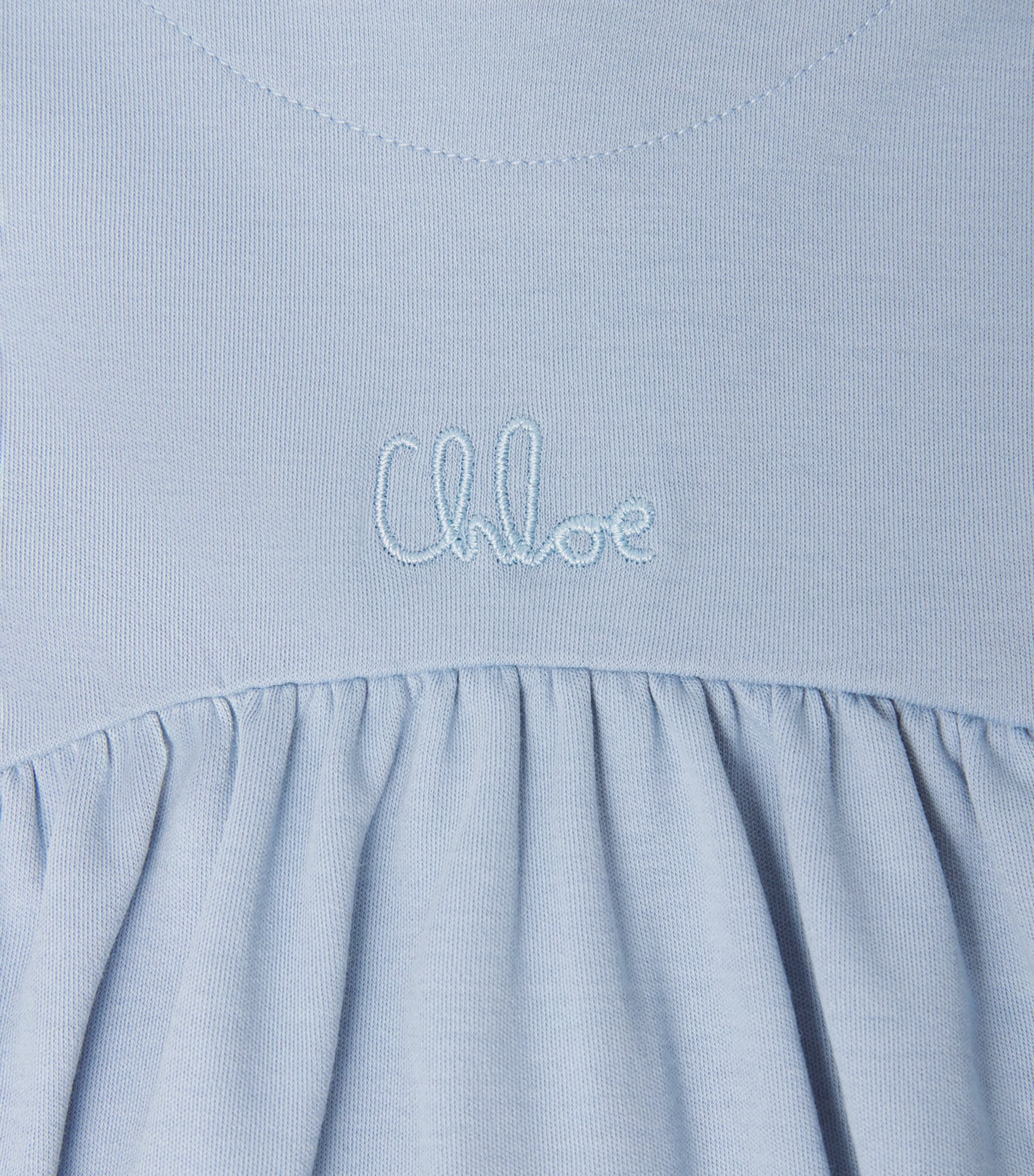 Chloé Kids cotton embroidered logo dress 6-36 months - British product