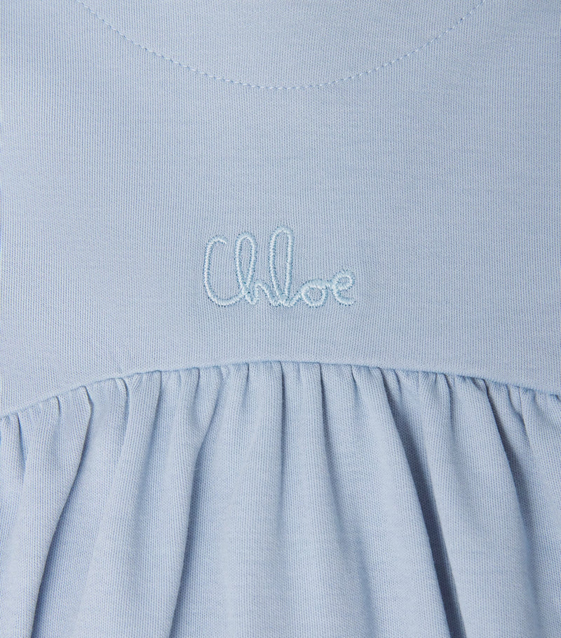 Chloé Kids cotton embroidered logo dress 6-36 months - British product