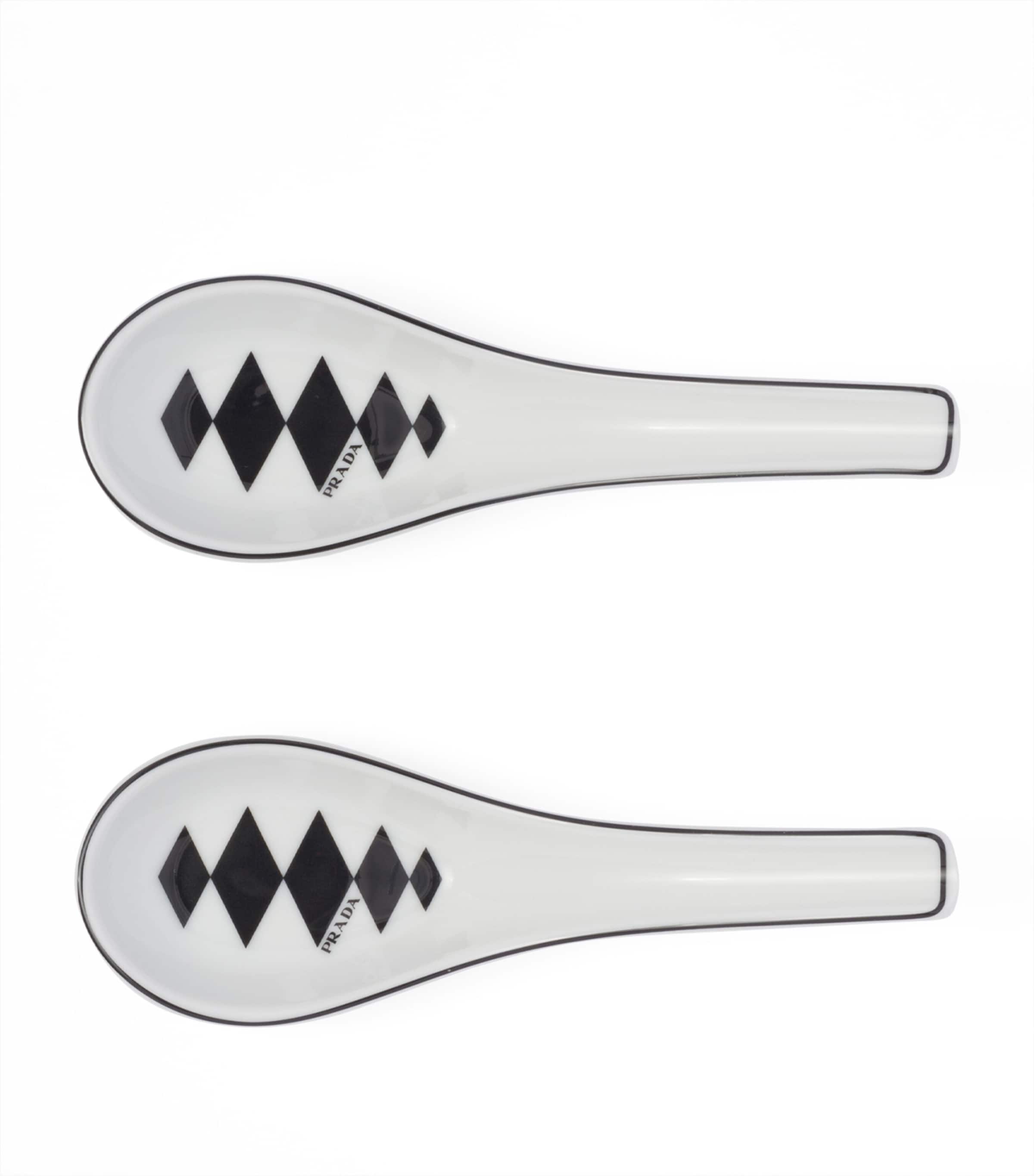 Prada chequerboard spoons set of 2, imported from the UK