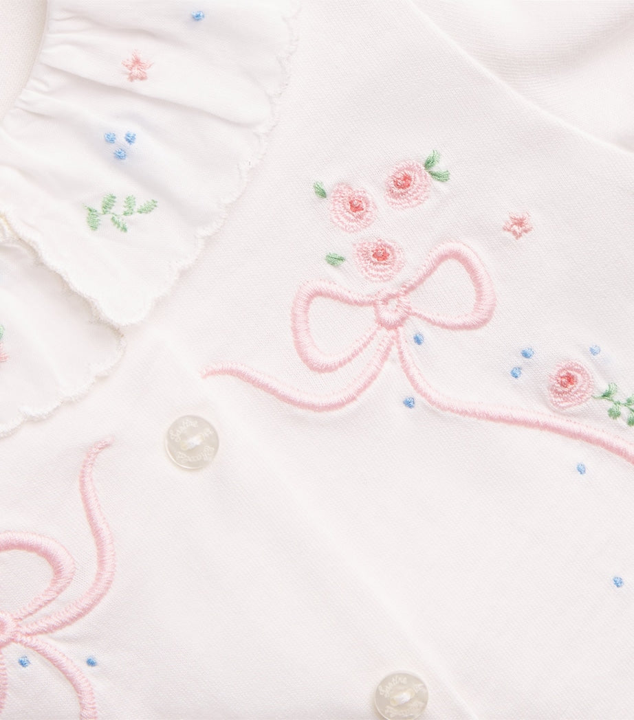 Tartine et Chocolat cotton frill-collar all-in-one 0-24 months (British brand)