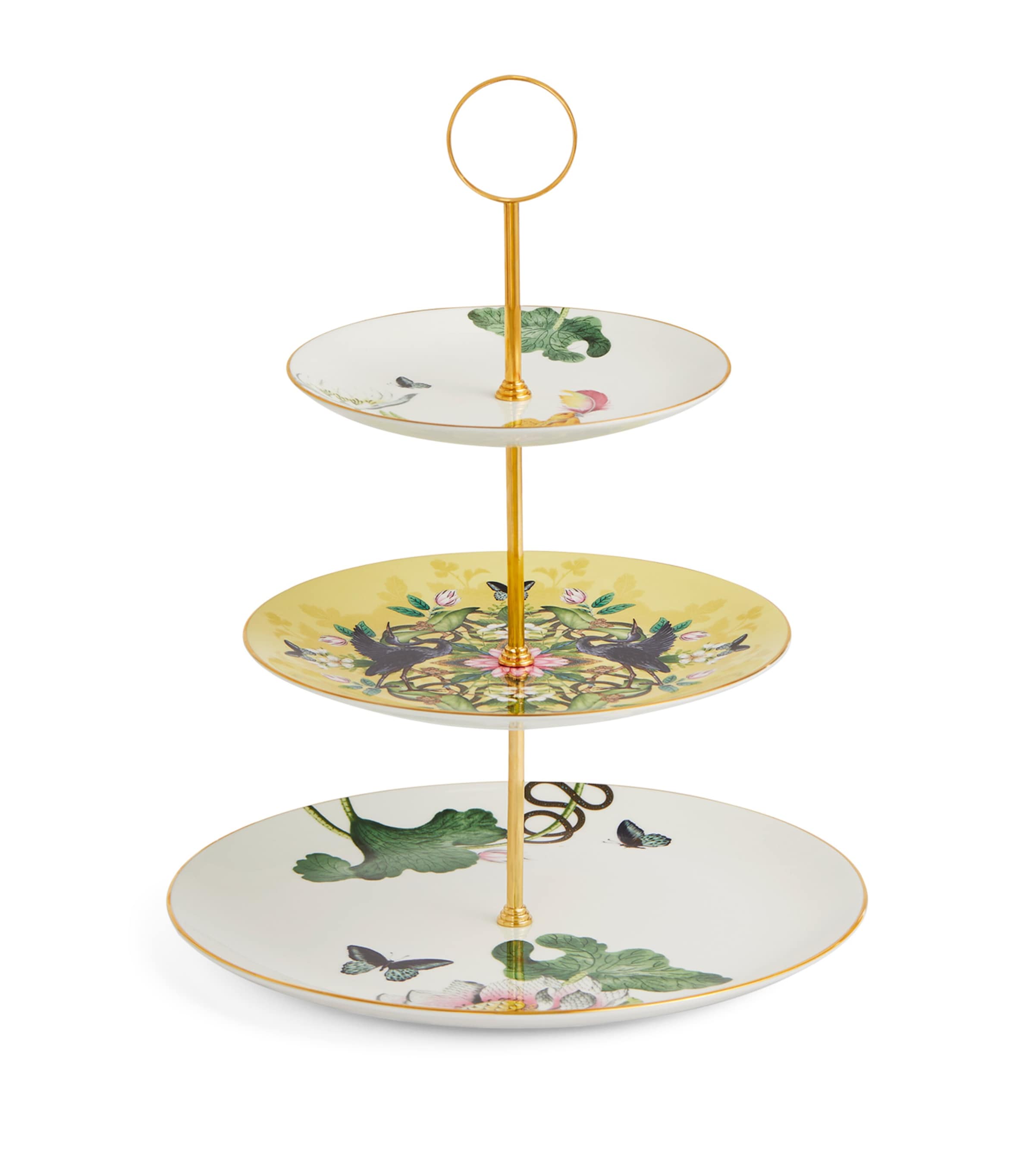 Wedgwood Wonderlust Waterlily 3-tier cake stand (British brand)