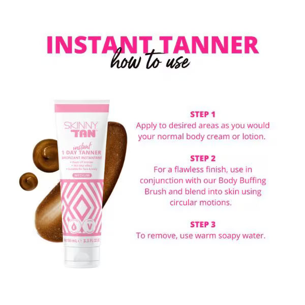 Skin & Tan Instant Tanner Medium 100ml - British product