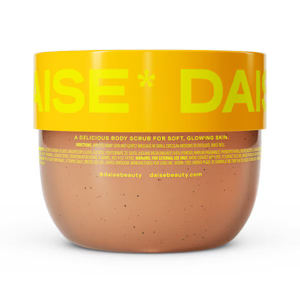 Daise exfoliating vanilla body scrub 510g packaging - British product