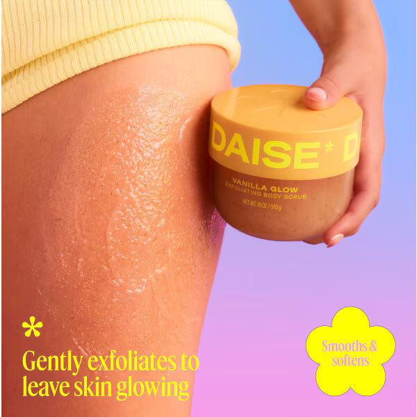 Daise exfoliating vanilla body scrub 510g packaging - British product