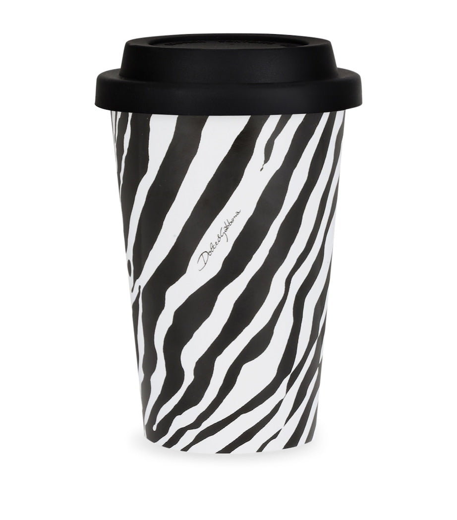 Dolce&Gabbana Casa ceramic zebra travel mug - British product