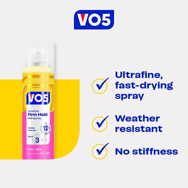 Vo5 firm hold hair spray 400ml (British brand)