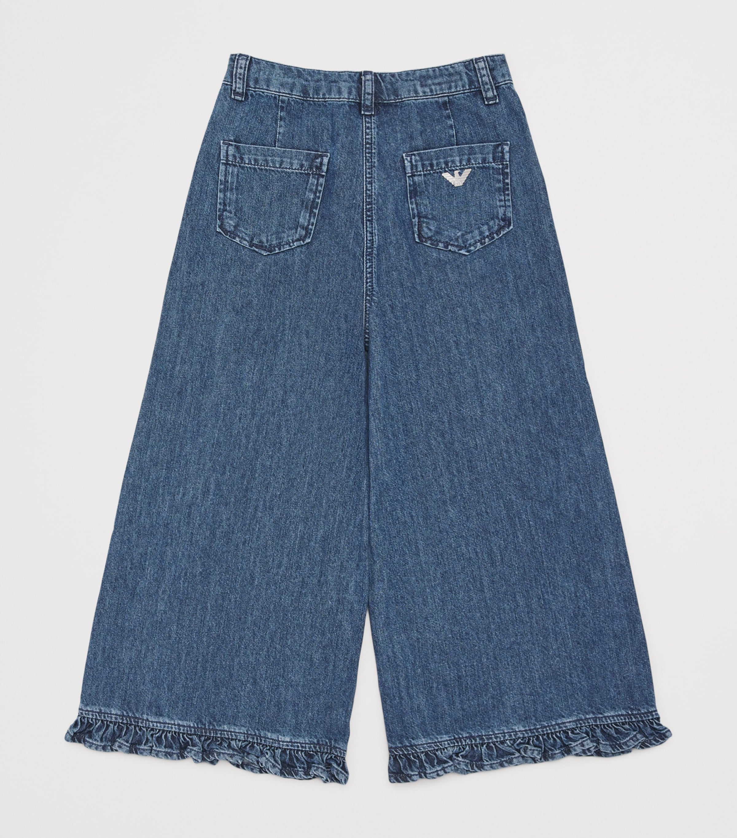 Emporio Armani Kids Ruffle-Hem Flared Jeans 4-14 Years - British product