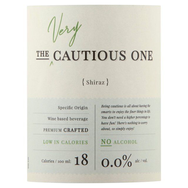 De Bortoli The Very Cautious One Shiraz 0%   75cl