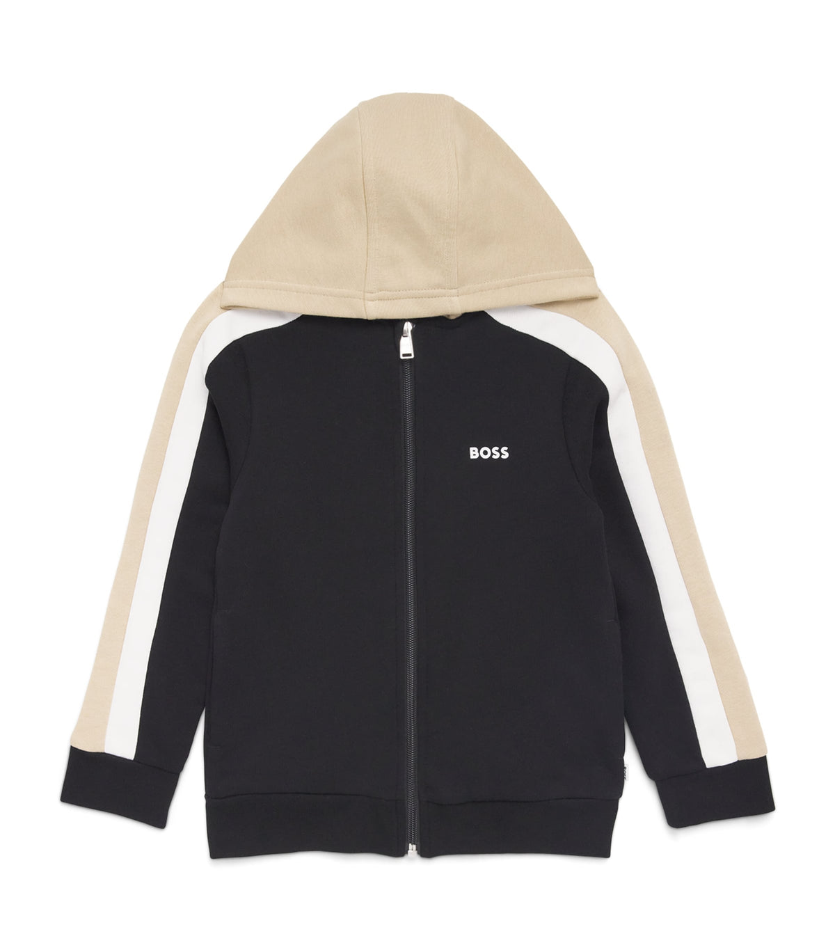 BOSS Kidswear Cotton Stripe Zip-Up Hoodie (4-16 Years)