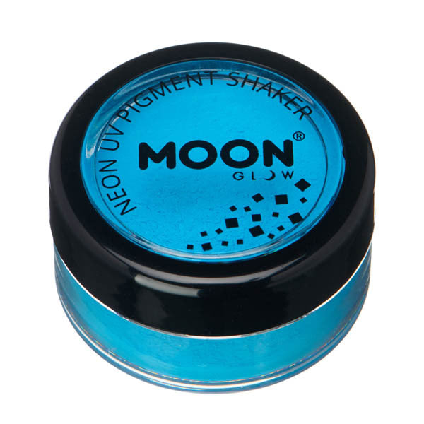 Moon Glow Neon UV Eyeshadow Intense Blue, imported from the UK