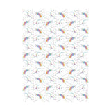 Deckled Edge Gift Wrap (Pack Of 2) (50 x 70cm) Happy Birthday Unicorns