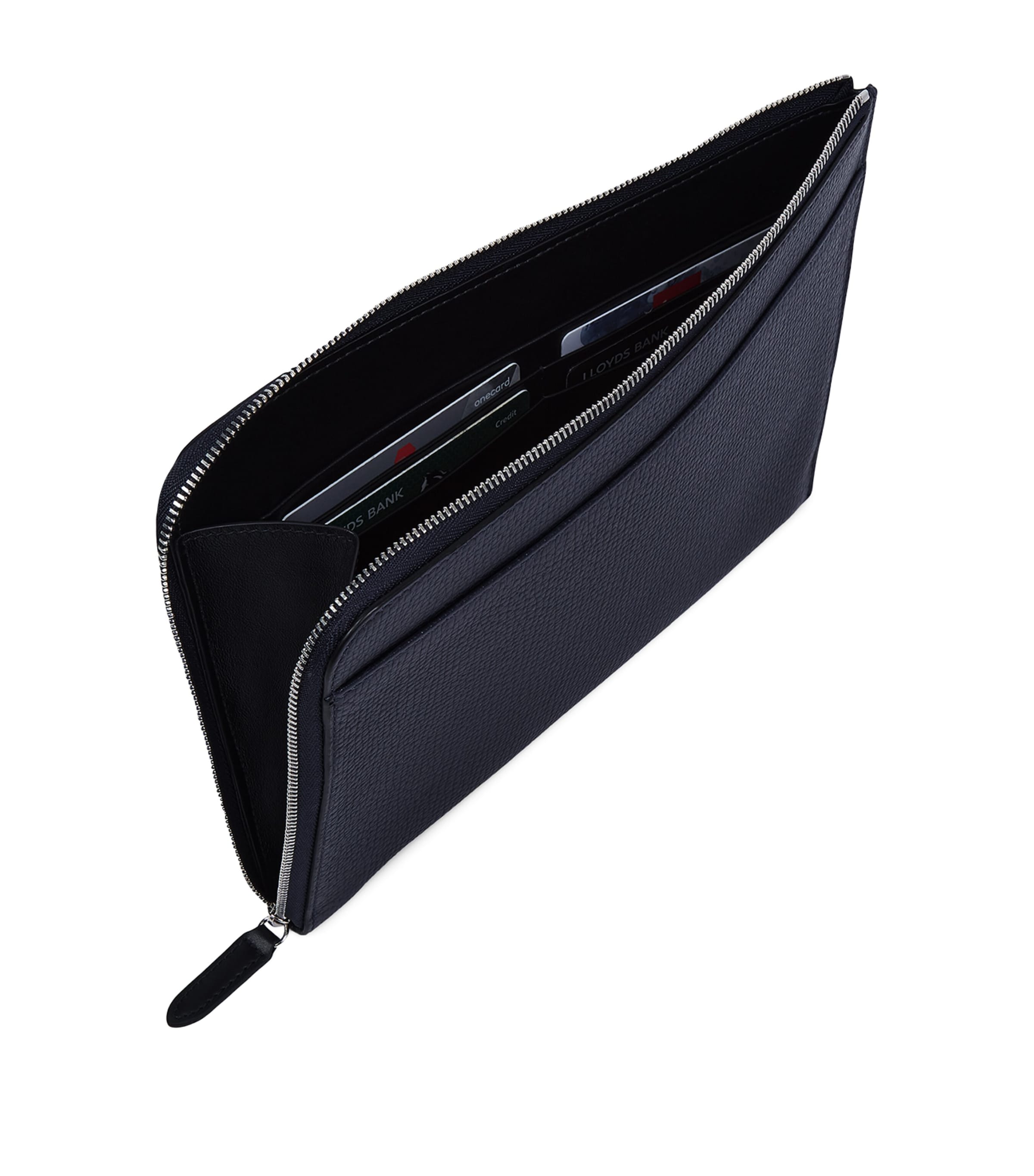 Smythson leather organiser pouch (British brand)