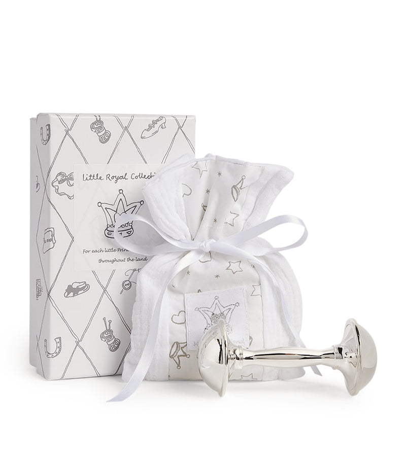 English Trousseau Little Royal Victorian-Style Baby Rattle - British product