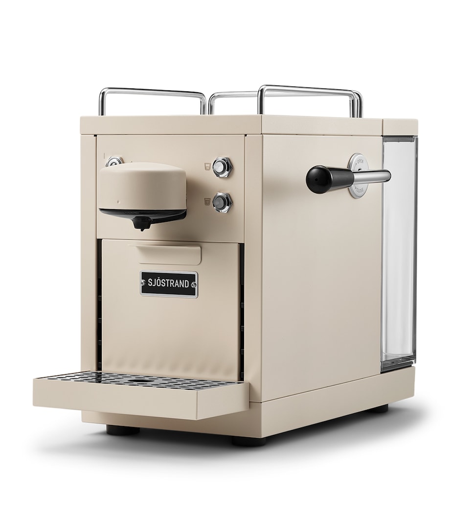 Sjöstrand The Original capsule coffee machine with espresso and lungo settings (British brand)