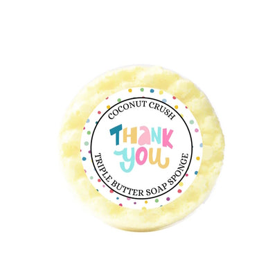 Emily Victoria Triple Butter Soap Sponge Thank You Coconut Crush - Exfoliating