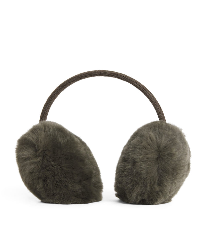 Yves Salomon rabbit fur ear muffs for kids (British brand)