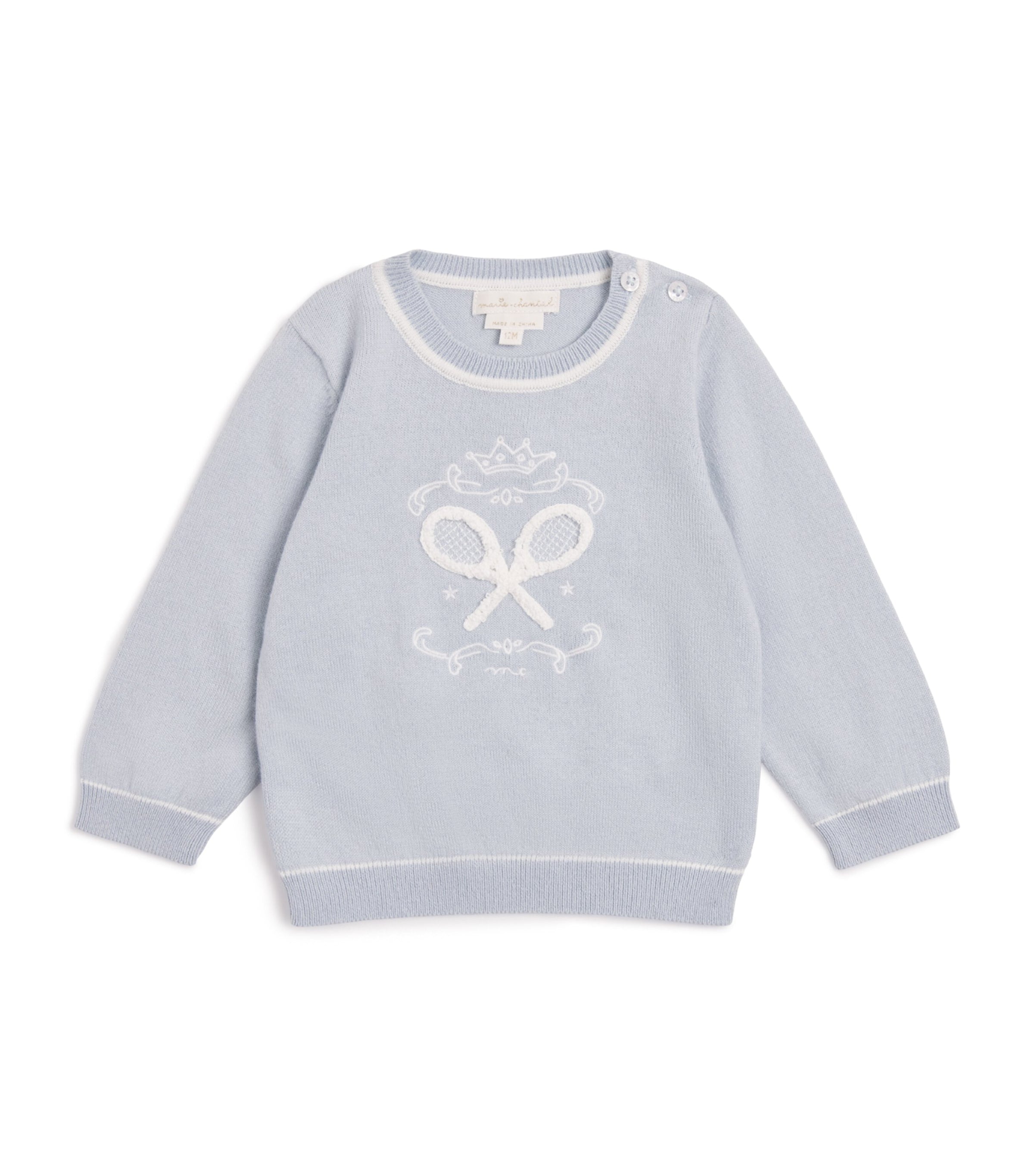 Marie-Chantal Camille Tennis Sweater infant 3-24 months, imported from the UK