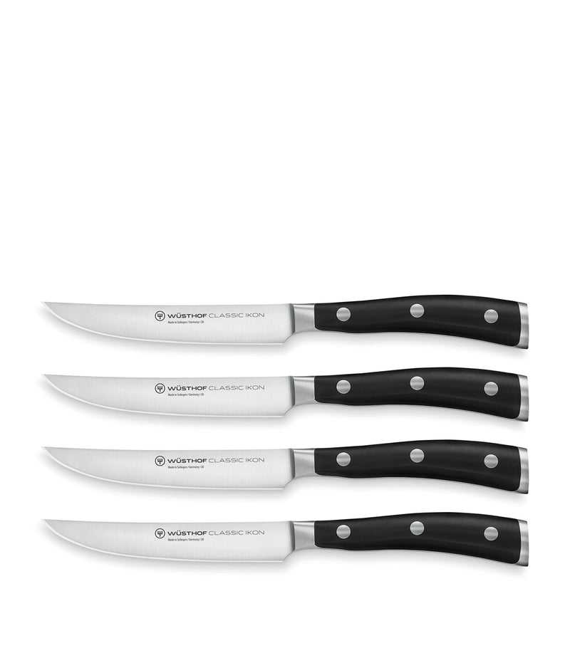 Wusthof Classic Ikon steak knives set of 4 (British brand)