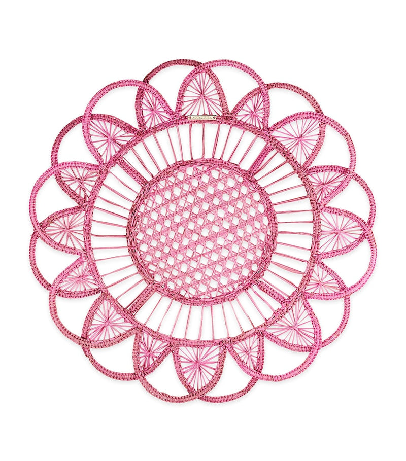 Aquazzura sunflower placemat bubblegum pink set of two - British product