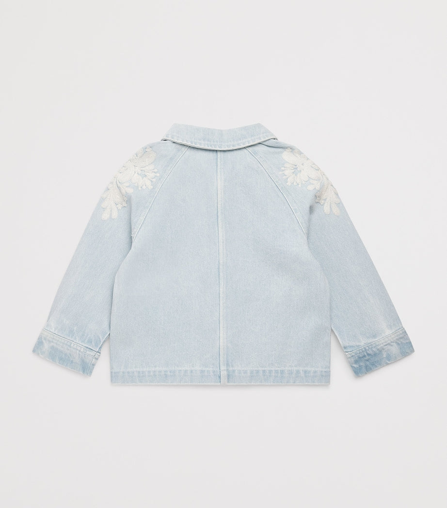 Louise Misha Rafaela embroidered denim jacket for ages 4-12, UK version