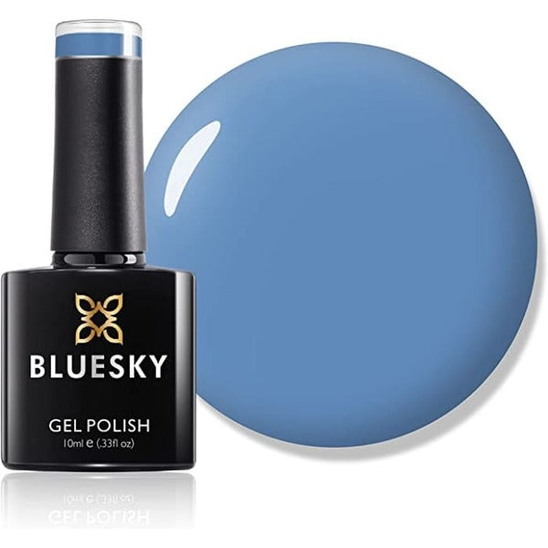 Bluesky Rooftop View gel polish in blue shade - British product