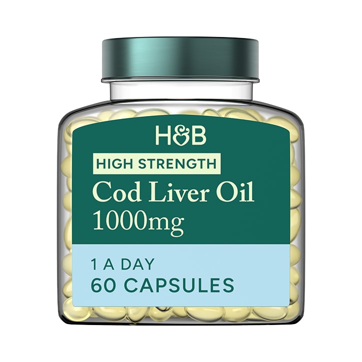 Holland & Barrett Pure Cod Liver Oil 500mg 120 Capsules - 999330