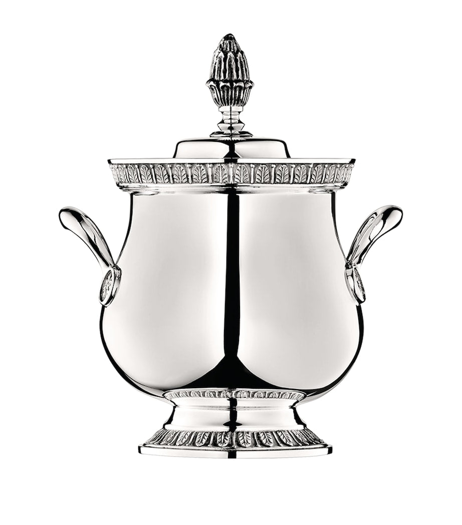 Christofle Silver-Plated Malmaison Covered Sugar Bowl