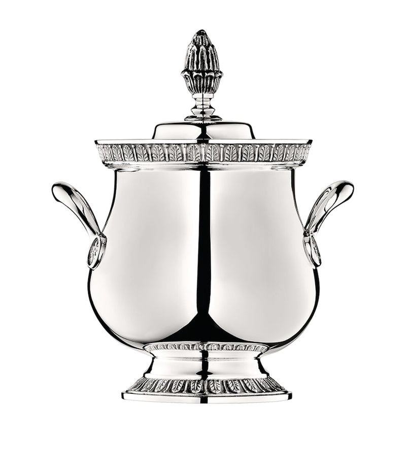 Christofle Silver-Plated Malmaison Covered Sugar Bowl