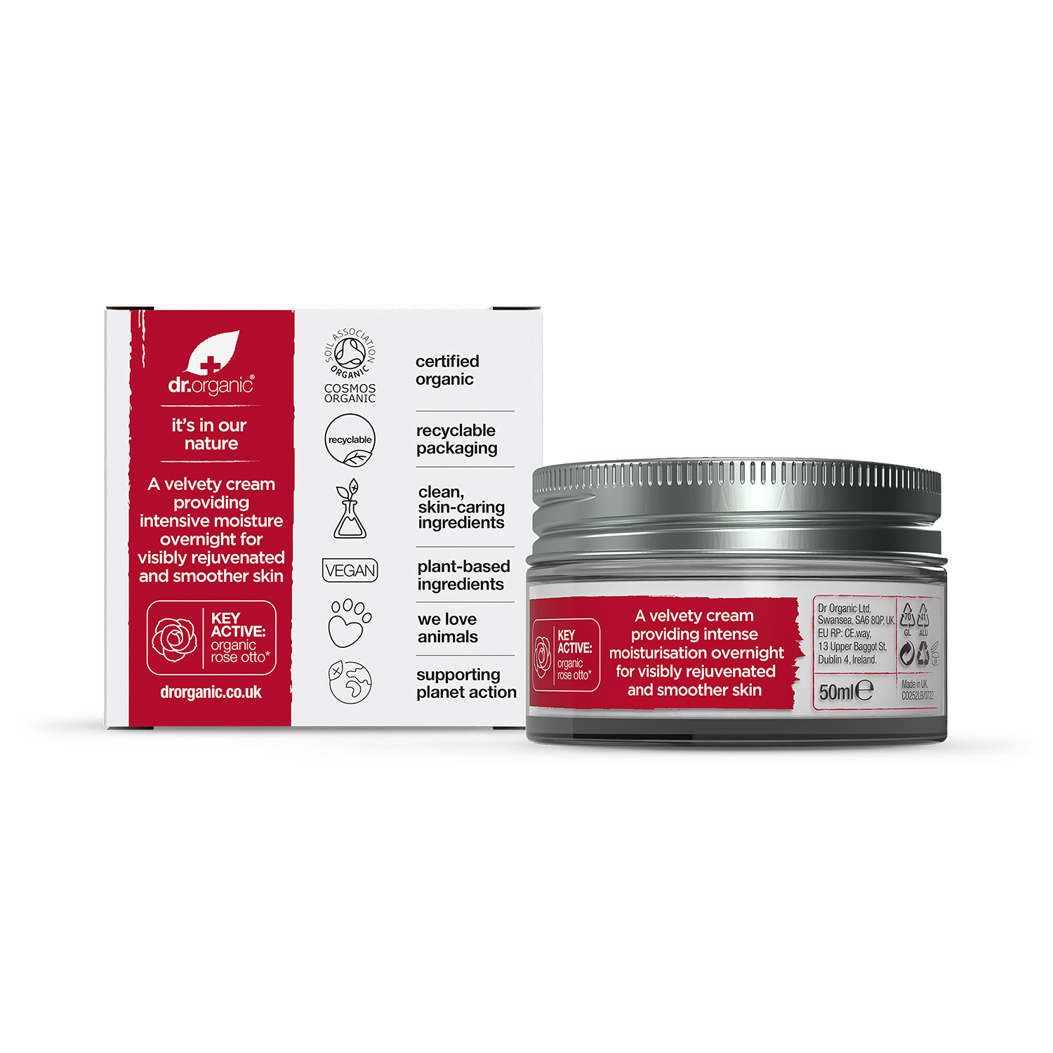 Dr Organic Rose Otto Night Cream 50ml - 998260