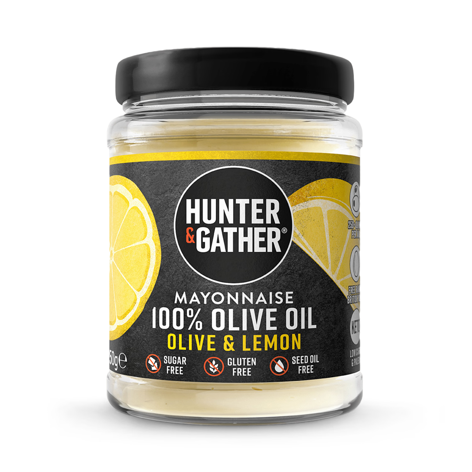 Hunter and Gather Olive Lemon mayonnaise 250g - British product