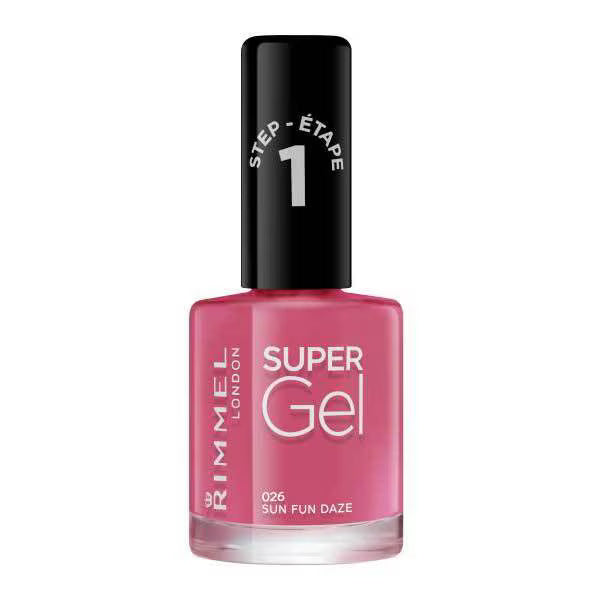 Rimmel Super Gel Nail Polish Sun Fun Daze 26, imported from the UK