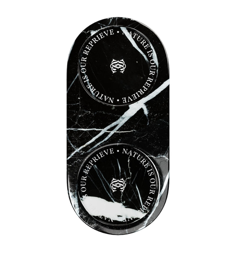 Commune double marble tray for hand wash and hand cream - British product