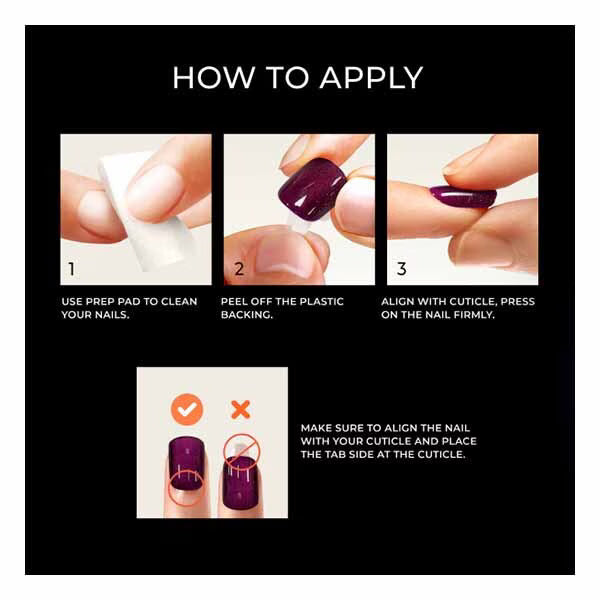 DNR Kiss Impress press-on nails neutral 33 pack - British product