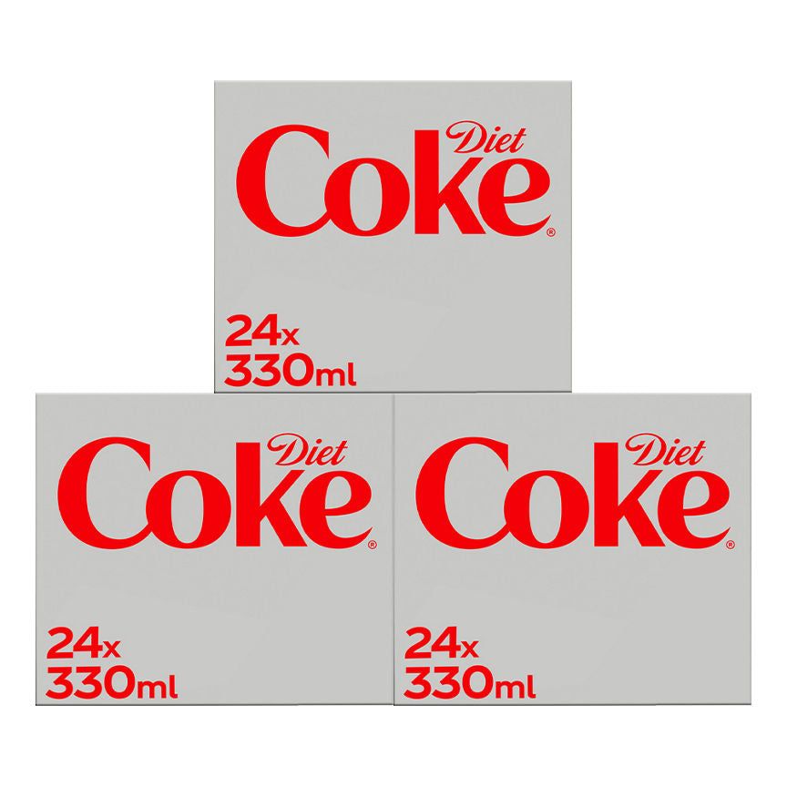 Diet Coke 3 for &amp;pound;24 Drinks Bundle 72 Cans