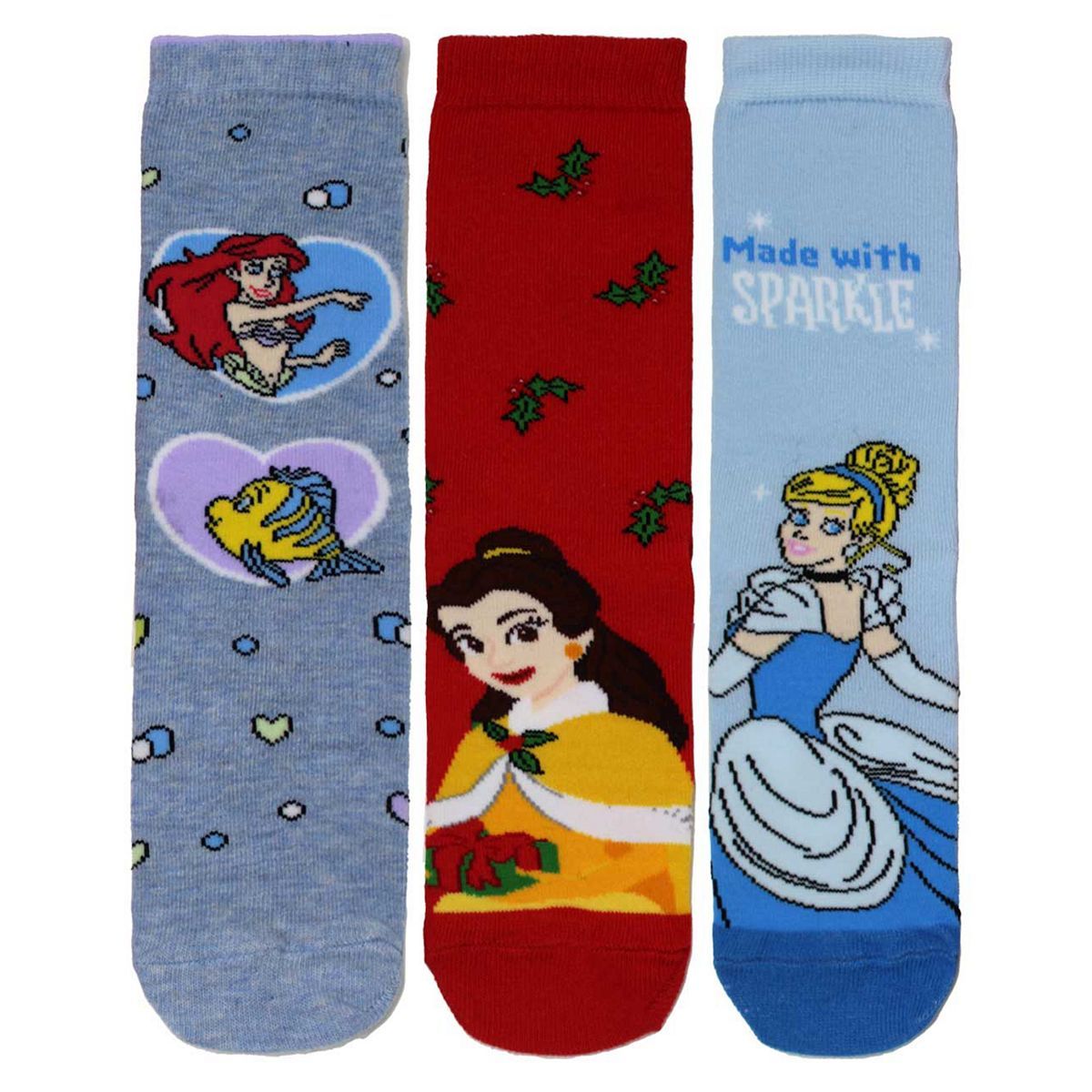 Disney Princess 3pk Ankle Sock