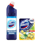 Domestos Bleach Original &amp;amp; Rim Block Lime Bundle
