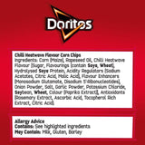 Doritos Chilli Heatwave Tortilla Chips Multipack Crisps   5 per pack