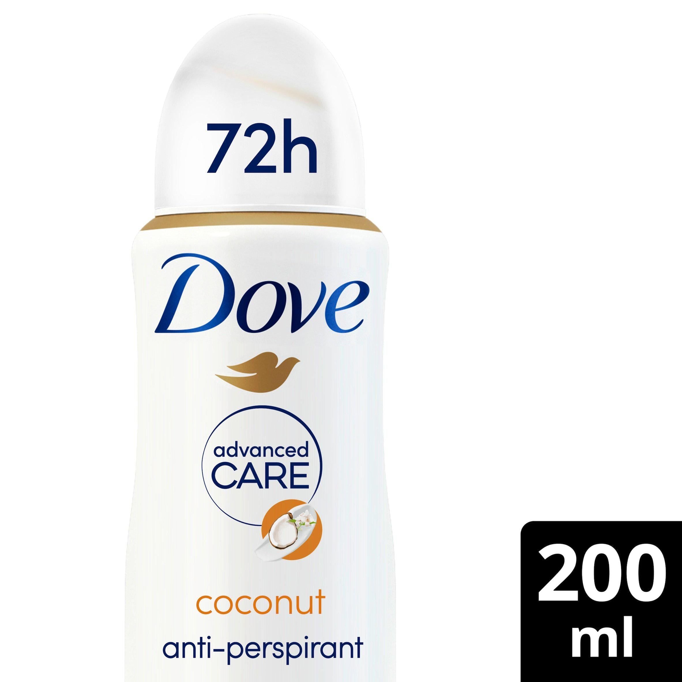 Dove Advanced Care Coconut &amp;amp; Jasmine Flower Scent Anti Perspirant Deodorant Spray 200ml