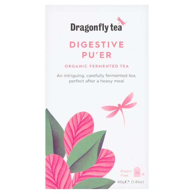 Dragonfly Organic Good Dragon Pu er Tea   20 per pack
