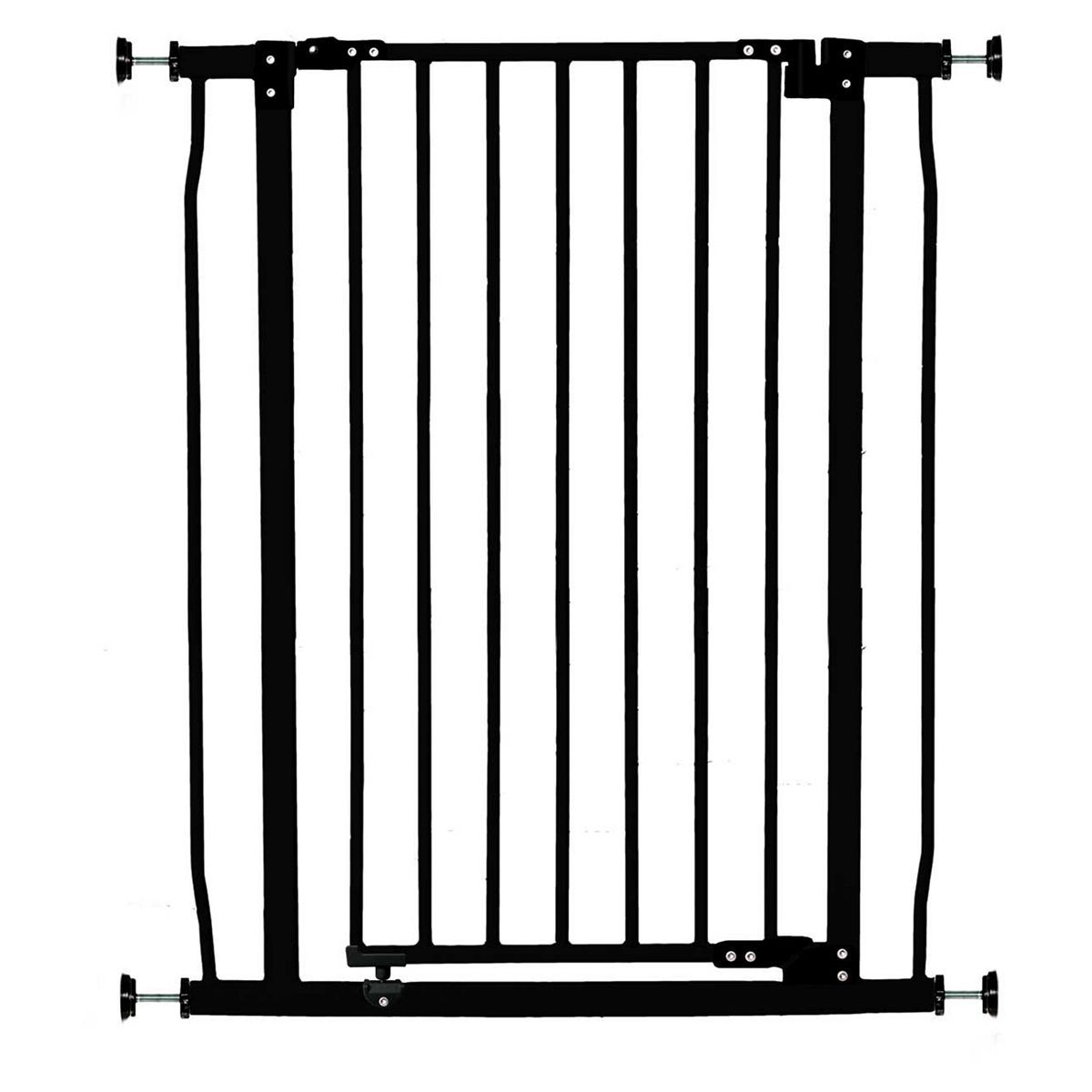 DreamBaby Liberty Xtra Tall Metal Safety Gate (Fits Gap 75-81cm) - Black - Pressure Mounted