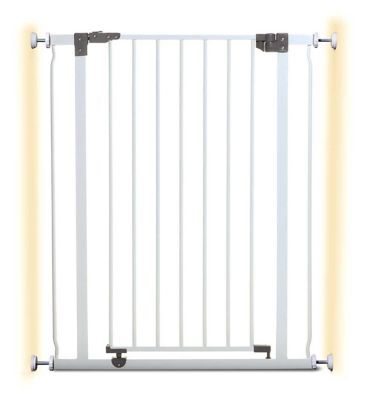 DreamBaby Liberty Xtra Tall Metal Safety Gate (Fits Gap 75-81cm) - White - Pressure Mounted