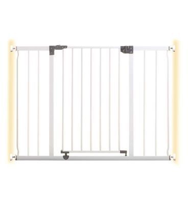 DreamBaby Liberty Xtra Wide Hallway Metal Safety Gate (Fits Gap 99-105.5cm) - White - Pressure Mounted