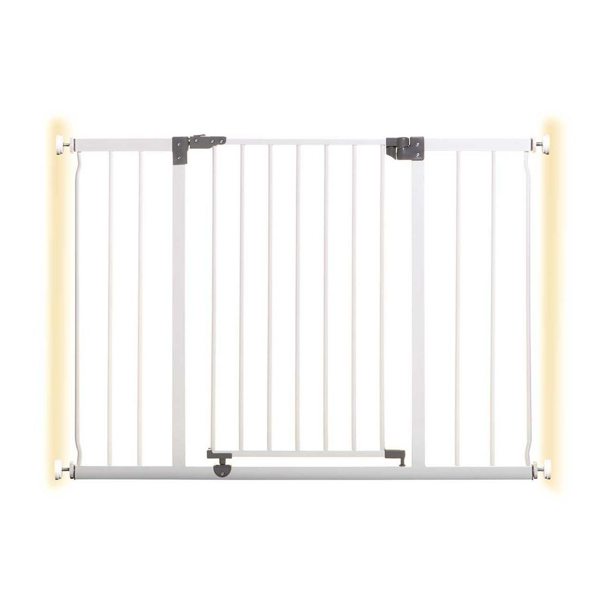 DreamBaby Liberty Xtra Wide Hallway Metal Safety Gate (Fits Gap 99-105.5cm) - White - Pressure Mounted