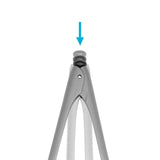 Dreamfarm Clongs Grey Click-lock Serving Tongs