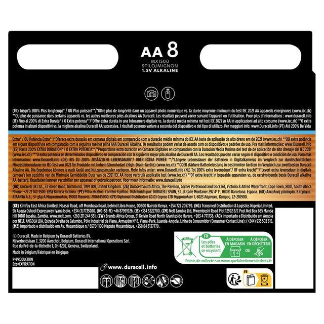 Duracell Optimum AA Batteries   8 per pack