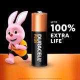 Duracell Plus 100% AA Alkaline Batteries   12 per pack